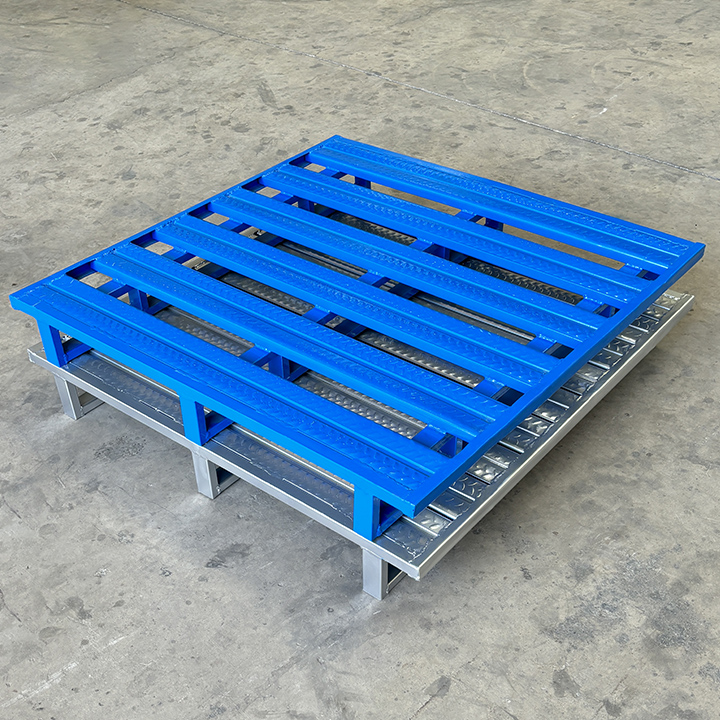 Heavy-Duty Metal Pallets Anti-Slip Surface