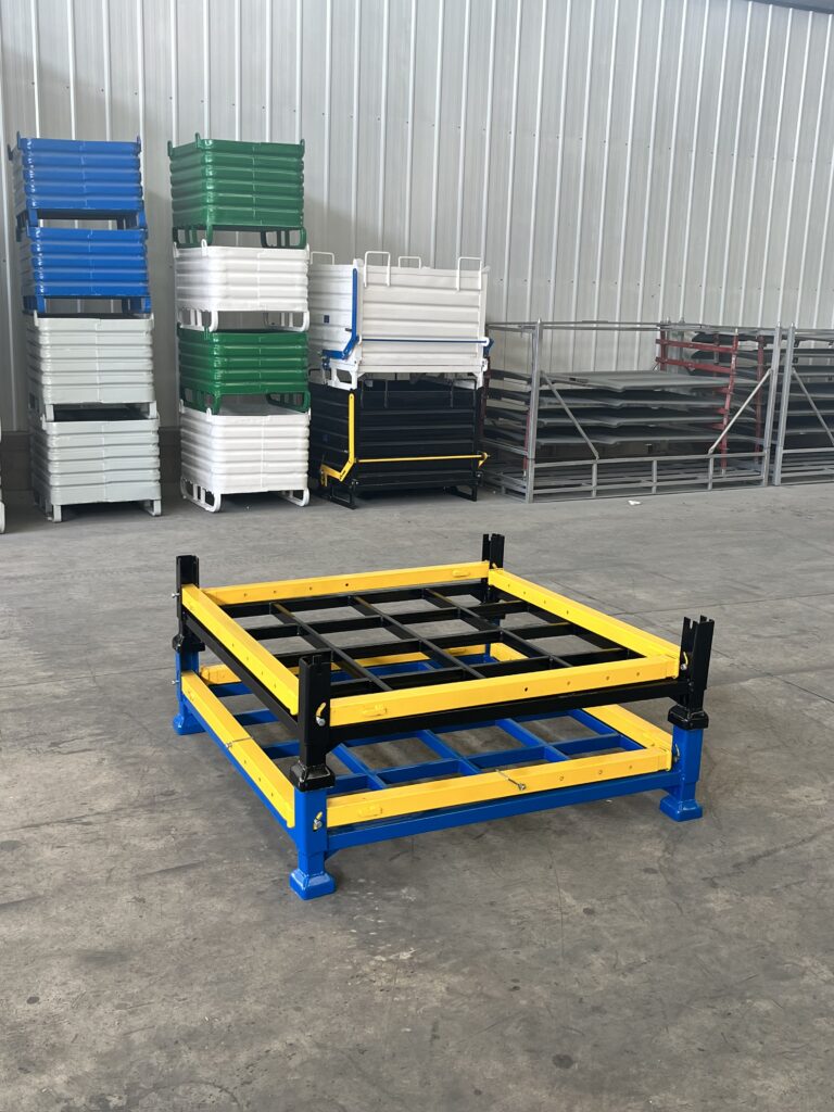 Heavy Duty Collapsible Steel Rack | Stackable & Anti-Slip for Warehouse(images 1)