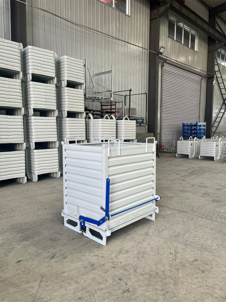 Bottom-Dump Metal Turnover Box: Boost Warehouse & Factory Logistics Efficiency(images 1)
