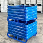 Heavy Duty Steel Storage Bin | Stackable Industrial Metal Tote